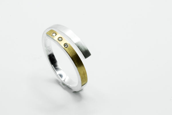Ring: Silber 925/... Gold 900/... Brillanten