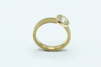 Ring: 750er Gelbgold mit Brillant 0,58 ct.