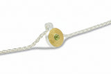 Anhänger aus 925er Silber und 900er Gold, Peridot