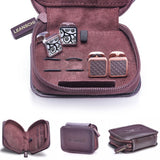 Manschettenknöpfe "STEALTH" mit orangem Kautschuk