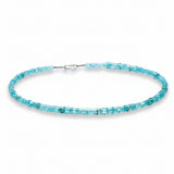 Kette: Apatit mit Platin 950/...
