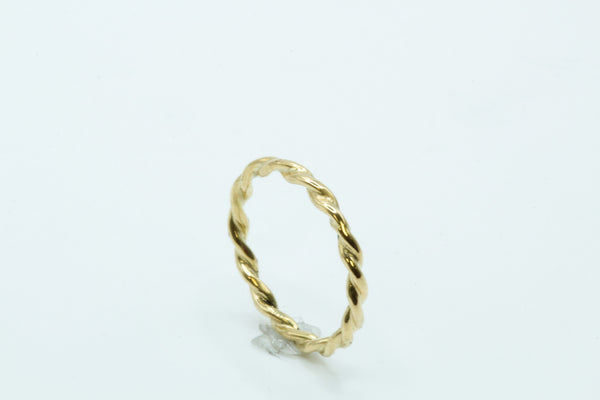 Ring: 750er Gelbgold Kordelring