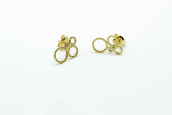 Ohrstecker Gold 585 mit Brillant 0,02 carat