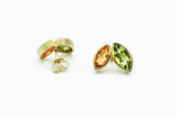 Ohrstecker: Gold 750/... Citrin, Peridot
