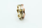 Ring: Welle Weißgold 585/... Brillanten