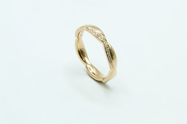 Ring: Roségold 750/... Brillanten