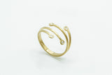 Ring: Gelbgold 585/... 4 Brillanten