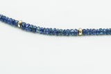 Kette: Saphir mit Gelbgold 585/...