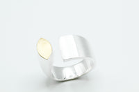 Ring: Silber 925/... mit Gold 900/...