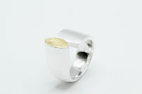 Ring: Silber 925/... mit Gold 900/...