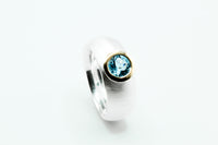 Ring: Silber 925/... Gold 750/.. Topas