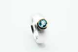 Ring: Silber 925/... Gold 750/.. Topas