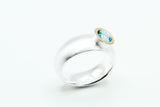 Ring: Silber 925/... Gold 750/.. Topas