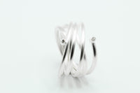 Ring: Silber 925/... 2 Brillanten