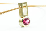 Anhänger aus 585 Gold mit einem pinken Turmalin 2,96 carat.