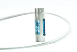 Anhänger aus 950 Platin mit einem Topas in London Blue 10,23 carat