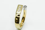 Ring aus 750 Gold und 950 Platin mit Brillanten