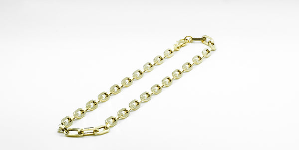 Kette aus 585 Gold Paperclip