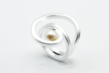 Ring aus 925 Silber und Süßwasserperle