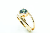 Ring aus 750 Gold mit Topas London Blue