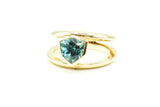 Ring aus 750 Gold mit Topas London Blue