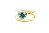 Ring aus 750 Gold mit Topas London Blue