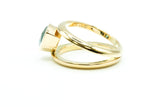 Ring aus 750 Gold mit Topas London Blue