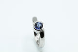 Ring aus 950 Platin mit Saphir