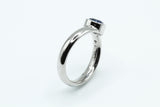 Ring aus 950 Platin mit Saphir