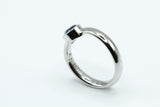 Ring aus 950 Platin mit Saphir