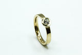Ring aus 585 Gold mit Brillant 0,28 ct. TW/VS