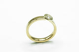 Ring aus 585 Gold mit Brillant 0,28 ct. TW/VS