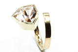Ring: 585er Roségold mit Morganit 4,21 ct.