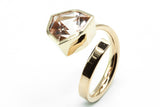 Ring: 585er Roségold mit Morganit 4,21 ct.