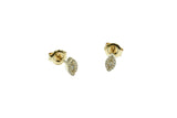 Ohrstecker aus 585er Gelbgold mit Diamant Navett und Brillanten