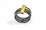 Ring aus 925 Silber mit 900 Gold