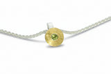 Anhänger aus 925er Silber und 900er Gold, Peridot