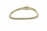 Tennisarmband aus 750er Gelbgold mit Brillanten