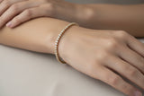 Tennisarmband Rotgold Brillanten
