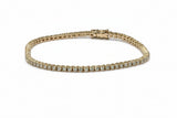 Tennisarmband aus 750er Rotgold mit Brillanten