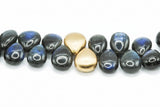 Kette aus Labradorit und 750er Gelbgold