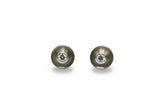 Ohrstecker aus 950er Platin mit Brillanten und Scheiben aus 750er Weißgold