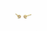 Ohrstecker aus 750er Gelbgold mit Brillanten
