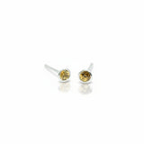 Ohrstecker 585er Weißgold mit Granat