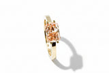 Ring aus 750er Roségold mit einem Fancy Pink Diamant Radiant