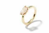 Ring aus 750er Roségold mit einem Fancy Pink Diamant Radiant