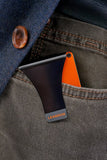 TECH WALLET aus Carbon und eloxiertem ALUMINIUM - KHAKI-grün