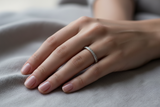 Memoire Ring: 950er Platin 36 Brillanten á 0,015 ct. TW/VS