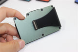 TECH WALLET aus Carbon und eloxiertem ALUMINIUM - KHAKI-grün