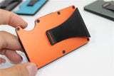 TECH WALLET aus Carbon und eloxiertem ALUMINIUM - ORANGE